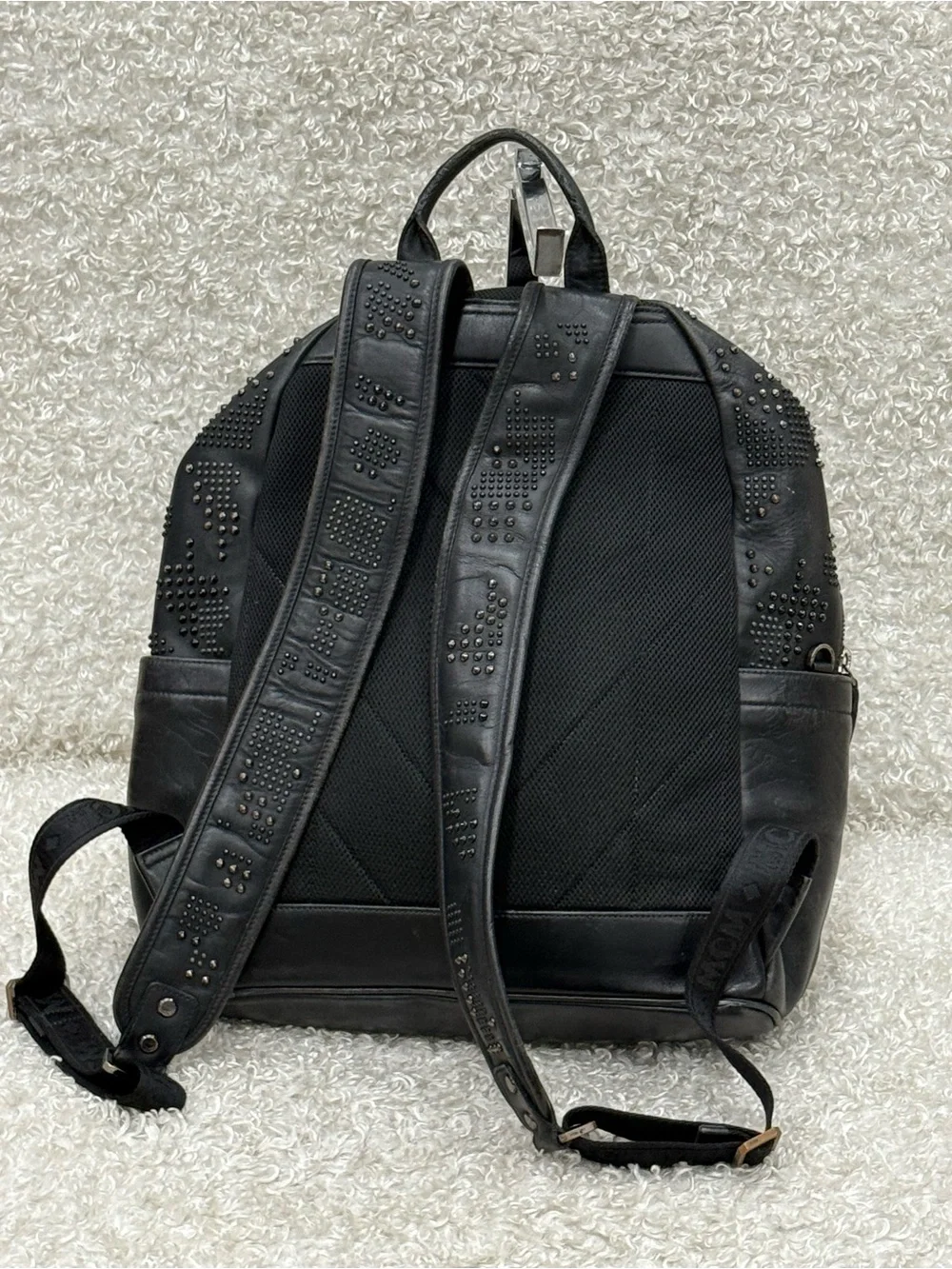 MCM Studded Stark Backpack Black